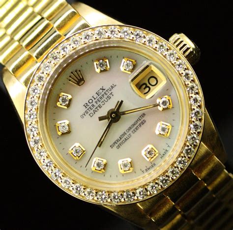 gold rolex damen|rolex bezel met goud.